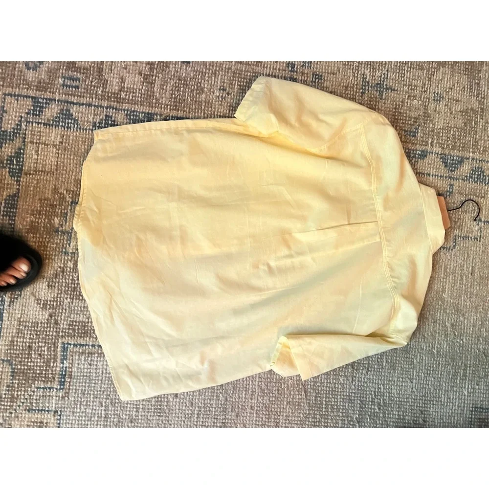 Polo Ralph Lauren Mens Short Sleeve Oxford Button Down Shirt Yellow Pony Logo 20